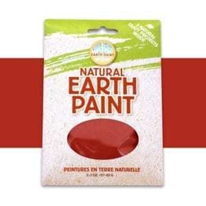 Natural Earth Paint for Kids Red